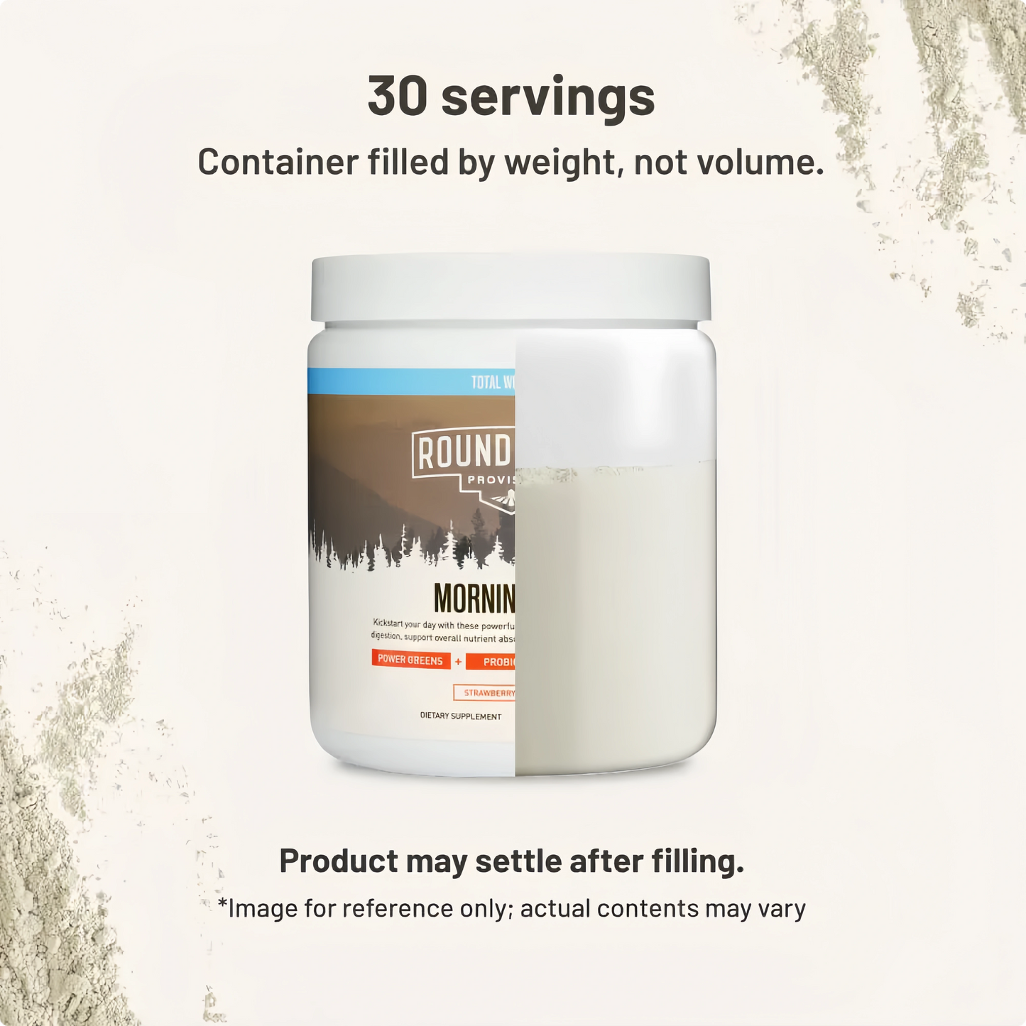 ROUNDHOUSE PROVISION Morning Kick, Zero Sugar Greens Superfood Powder Supplement with Ashwagandha, Collagen, Probiotics, Debloat Drink, 30 Servings (Strawberry Lemonade) by Chuck Norris